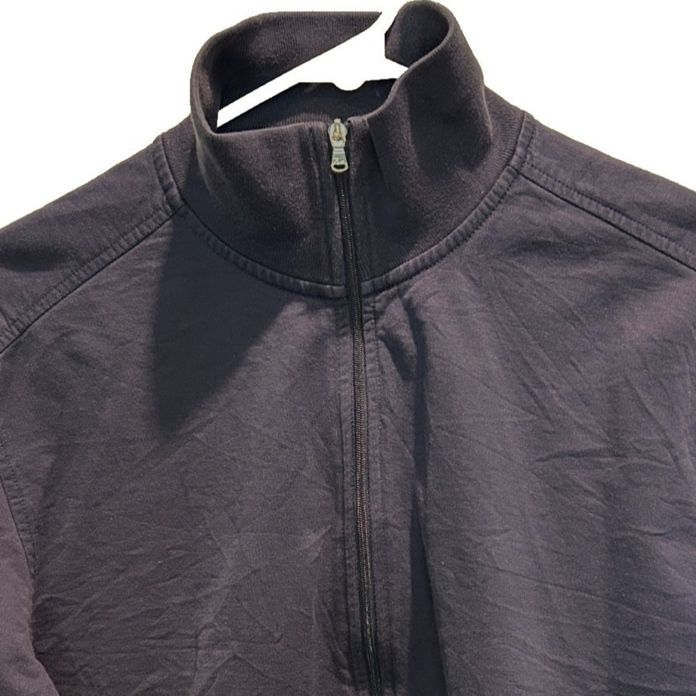 Ralph Lauren Golf Pullover XL Women Navy Blue Pima Cotton Quarter Zip Mock Neck
